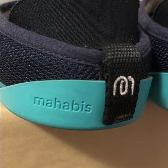 Mahabis Navy and Teal Summer Slip-Ons - Picture 7 of 7